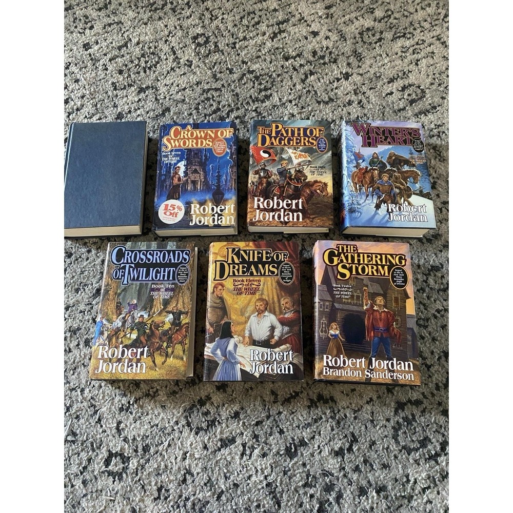 Hardcover Set Series - Lot of 7 Wheel of Time by Robert Jordan Books 6-12